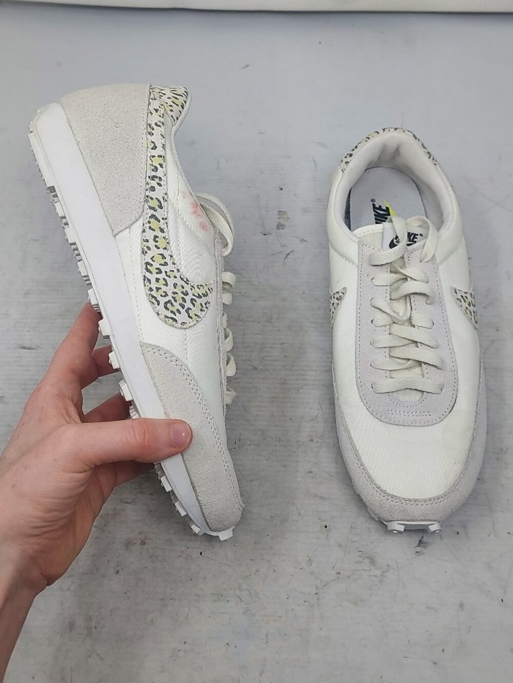 Nike WOMENS White Daybreak SE Leopard Sneaker